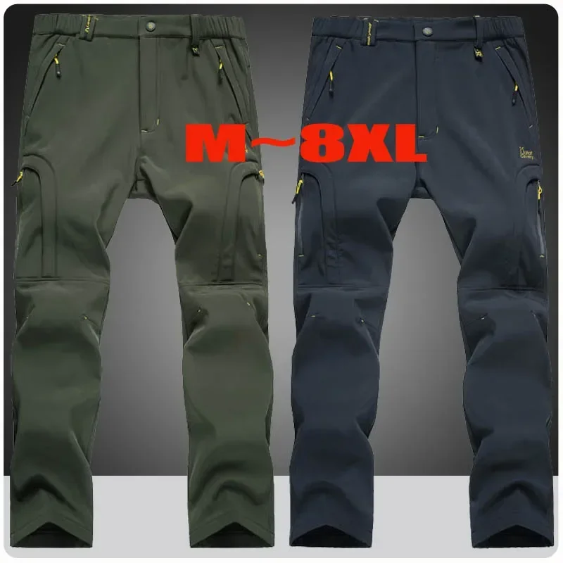 Fishing Pants Waterproof - Celana panjang pria, ukuran besar 6XL